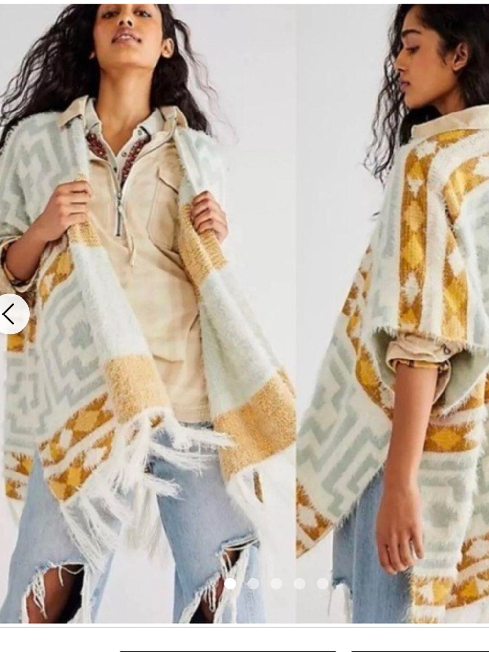 NWT Free People Diamondback
Fringe Kimono Cardigan OS